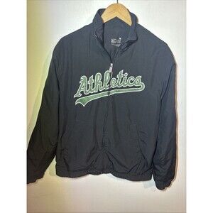 Medium Nike MLB Athletics A's Windbreaker Jacket Mens Nike Swoosh Team Edition